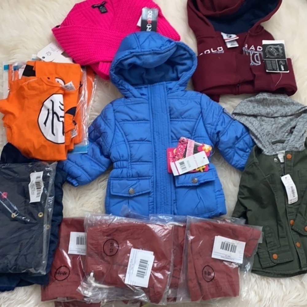Bundle of 23  New Pieces of Kid's clothes.